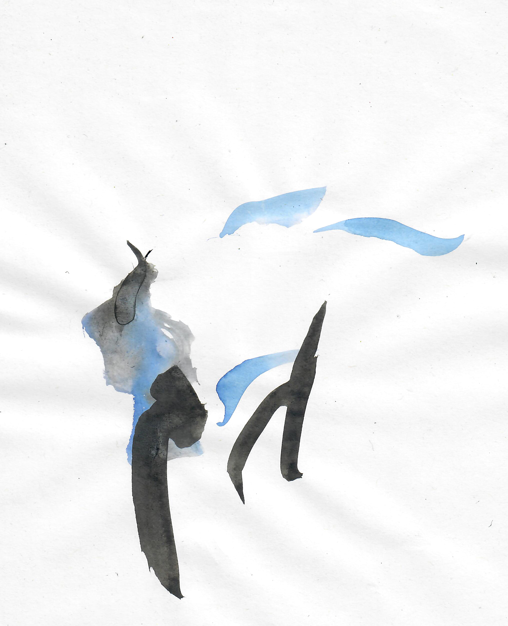 Georg Zausinger — Ink painting no. 111